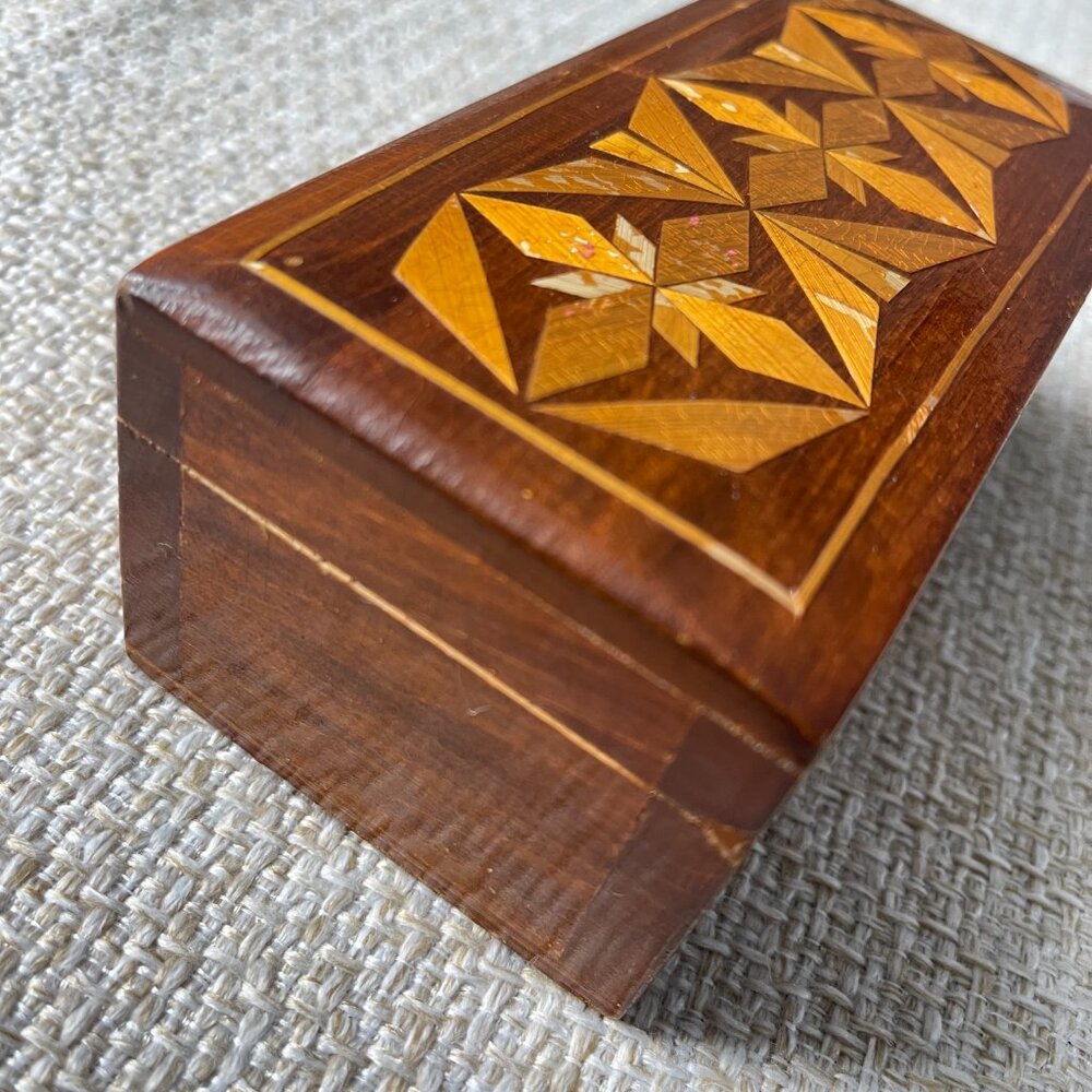 Soviet 1990s Box Wooden Box Inlaid Wood Box Histo… - image 6